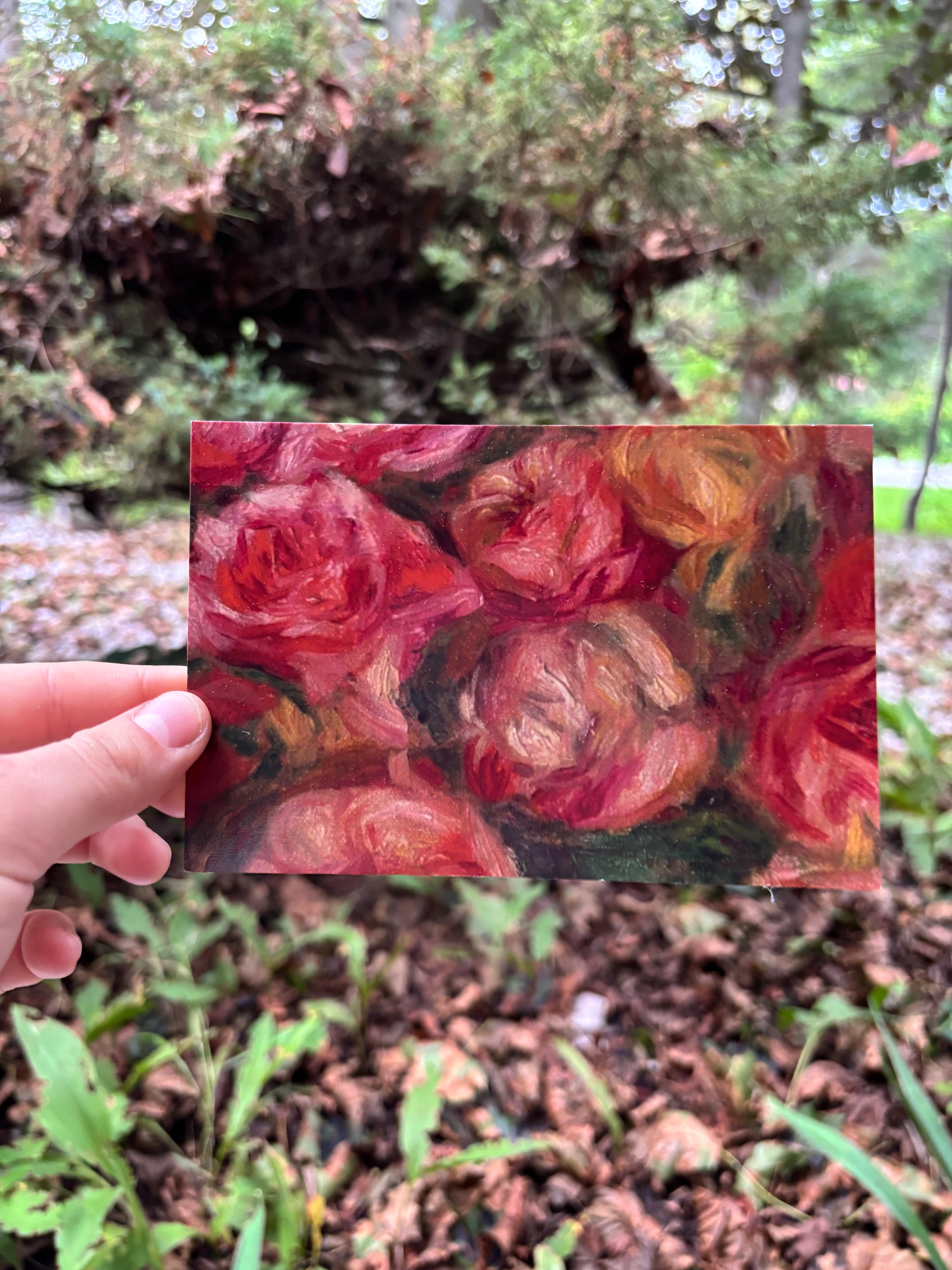 Post card: Jetée de roses Pierre-Auguste Renoir
